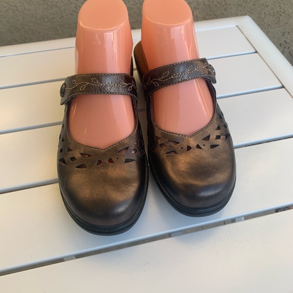 Cobb Hill by new balance clog mules brown metallic shoes size 7W - Picture 2 of 16